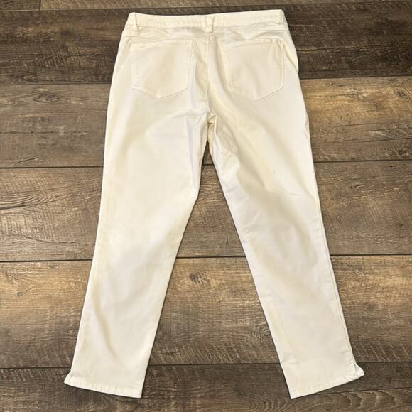 Wit & Wisdom AbSolution High Waist Ankle Skimmer Jeans Off White 12 - Picture 3 of 8